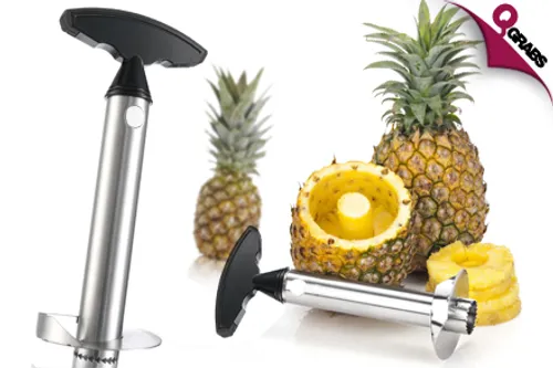 From QR25, Enjoy a Tropical Treat without the Hassle with a Pineapple Corer! (Up to QR98 Value)